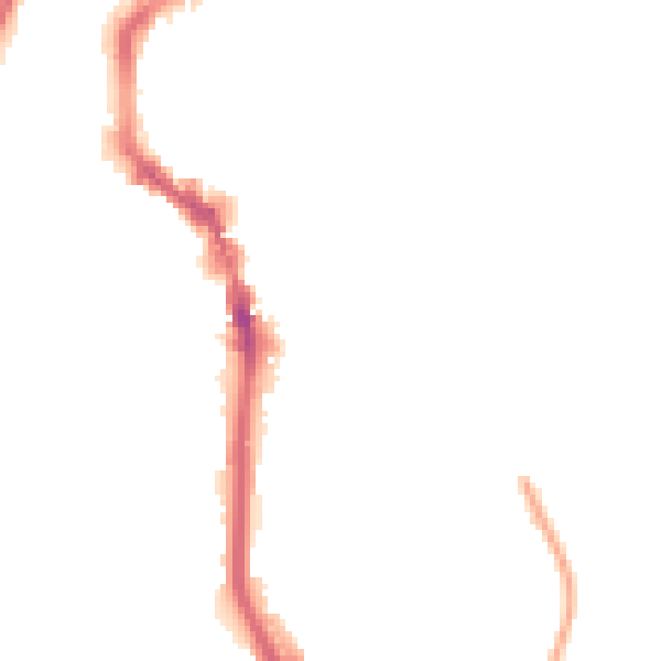 Night-time road noise heatmap for HX1 2LE