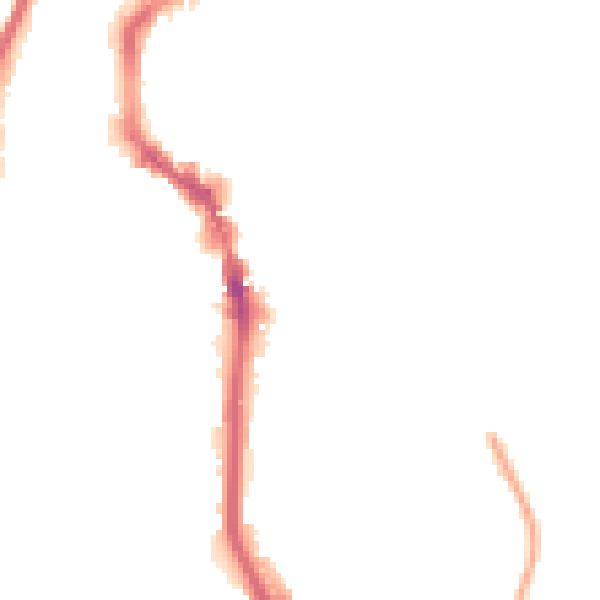 Night-time road noise heatmap for HX1 2LF