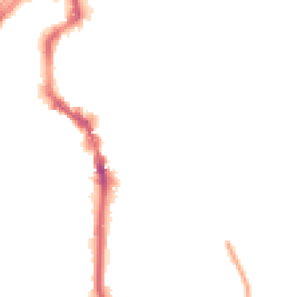 Night-time road noise heatmap for HX1 2LJ