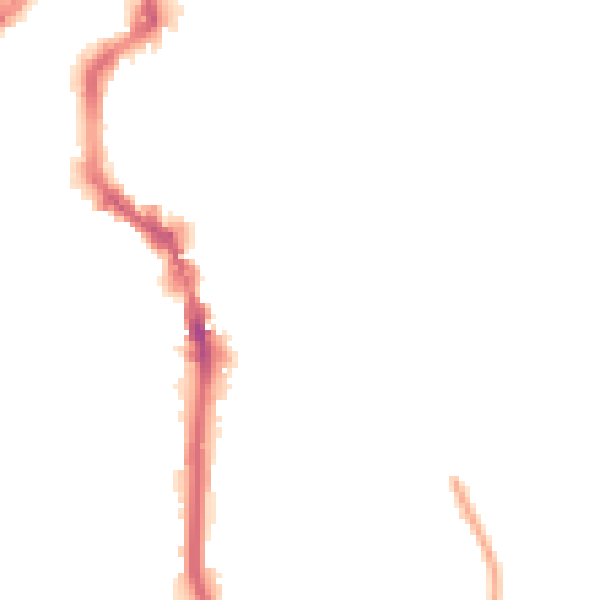 Night-time road noise heatmap for HX1 2LL