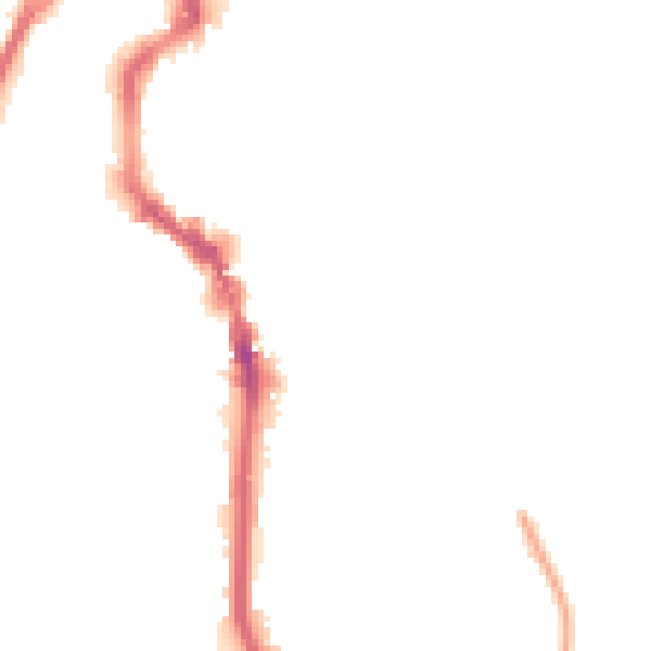 Night-time road noise heatmap for HX1 2LR