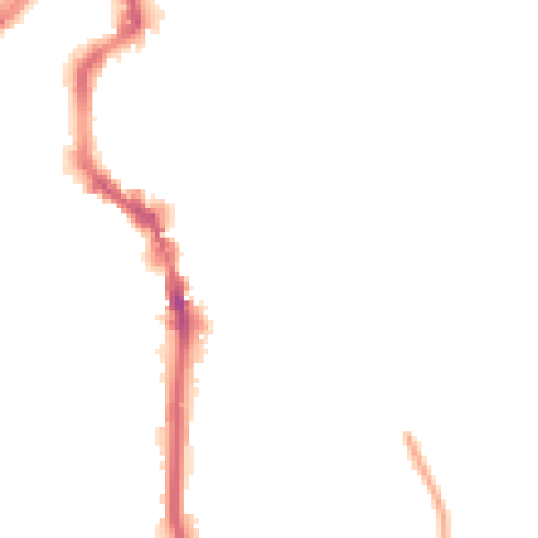 Night-time road noise heatmap for HX1 2LT
