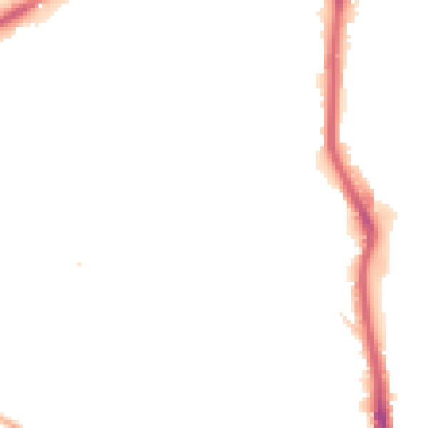 Night-time road noise heatmap for HX1 2NH