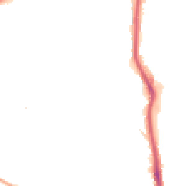 Night-time road noise heatmap for HX1 2NR