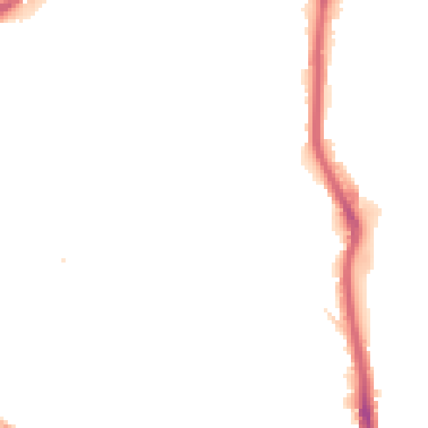 Night-time road noise heatmap for HX1 2NT