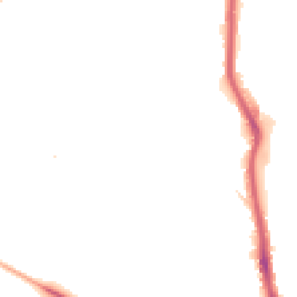 Night-time road noise heatmap for HX1 2NW