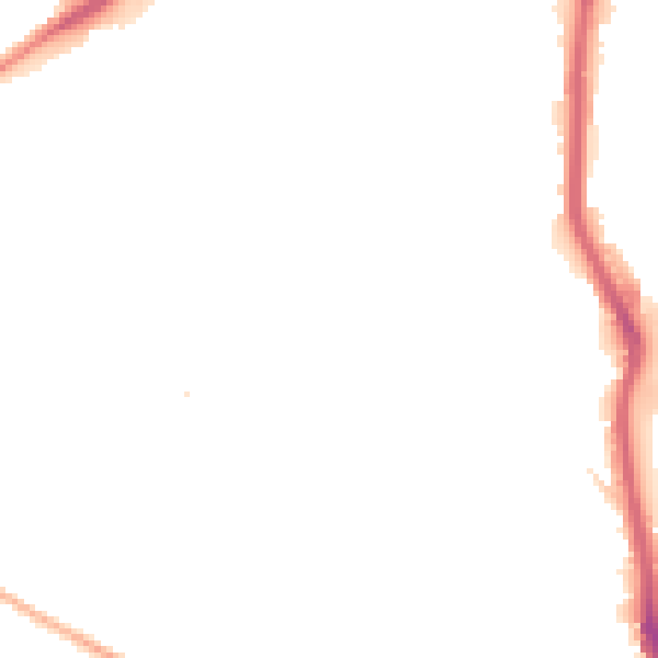 Night-time road noise heatmap for HX1 2QB