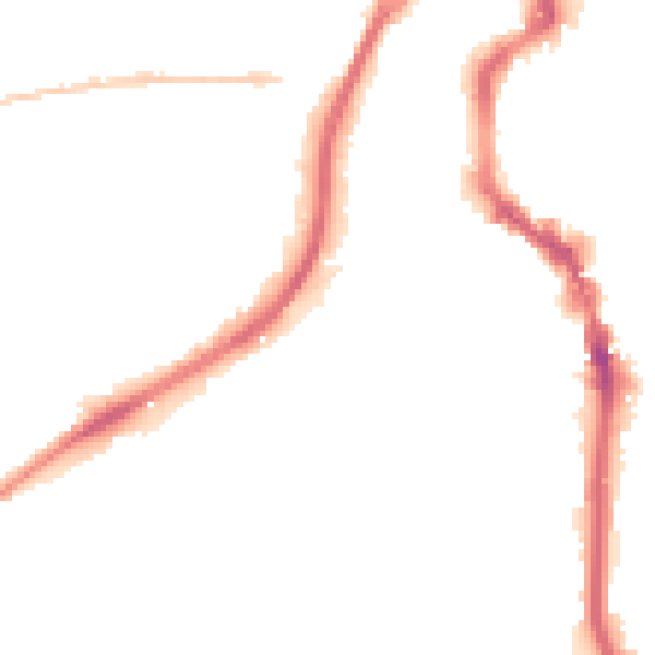 Night-time road noise heatmap for HX1 2TD