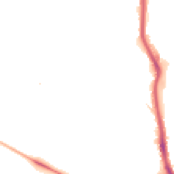 Night-time road noise heatmap for HX1 2YR