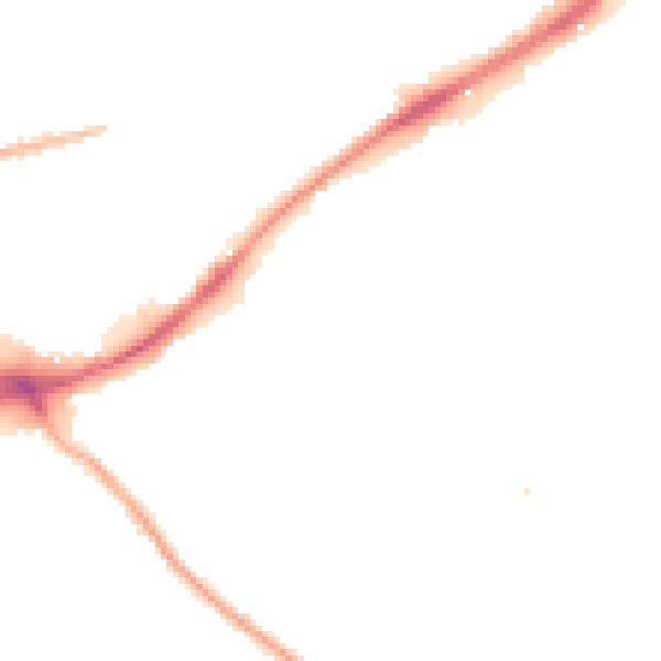 Night-time road noise heatmap for HX1 3AP