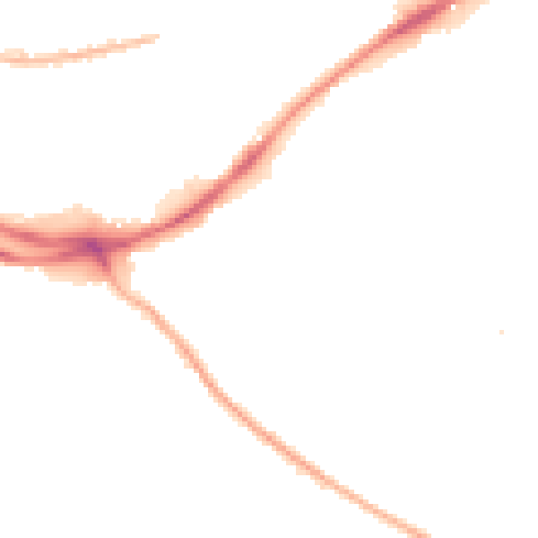 Night-time road noise heatmap for HX1 3BN