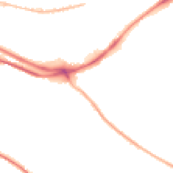 Night-time road noise heatmap for HX1 3BX