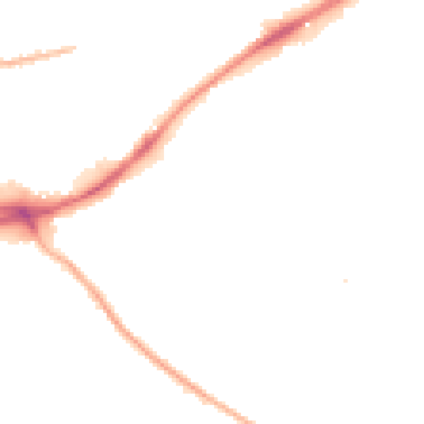 Night-time road noise heatmap for HX1 3DT
