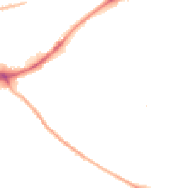 Night-time road noise heatmap for HX1 3EP