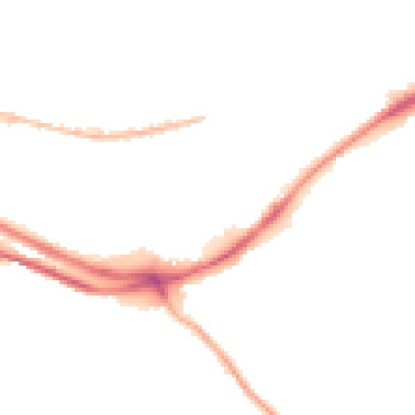 Night-time road noise heatmap for HX1 3PB