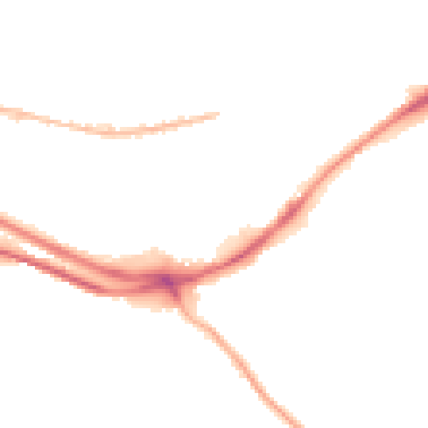 Night-time road noise heatmap for HX1 3PE