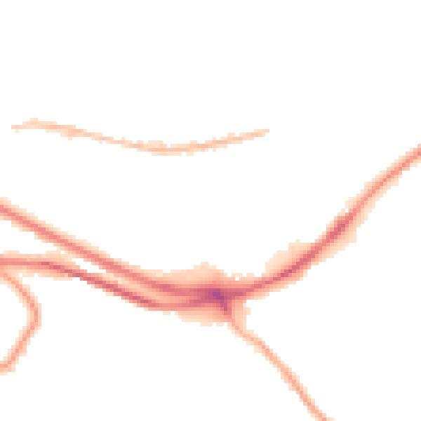 Night-time road noise heatmap for HX1 3PP