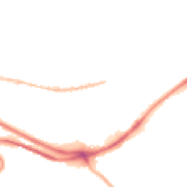 Night-time road noise heatmap for HX1 3PY