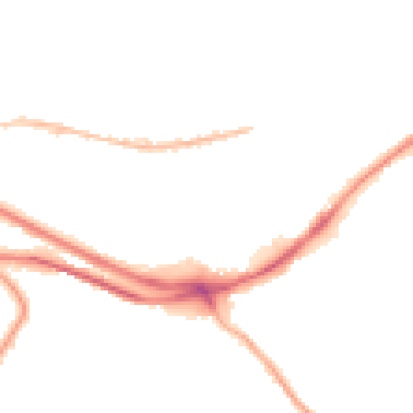 Night-time road noise heatmap for HX1 3QD
