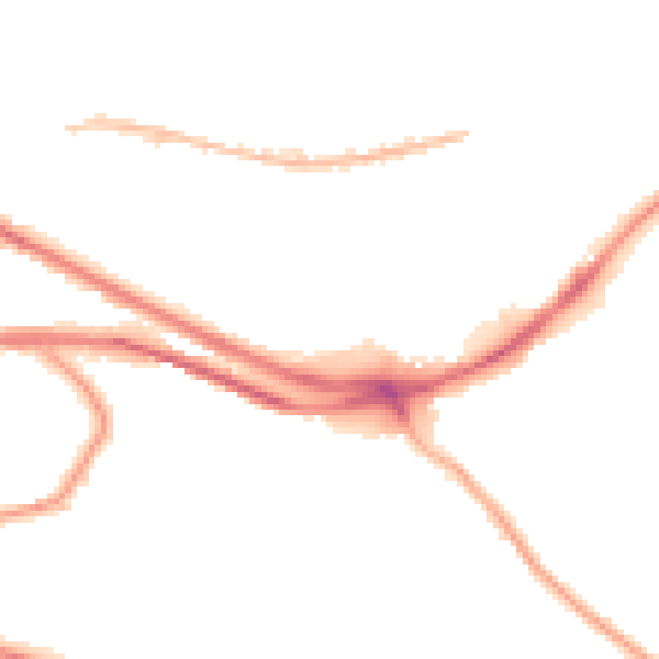 Night-time road noise heatmap for HX1 3RS