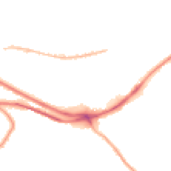 Night-time road noise heatmap for HX1 3SH