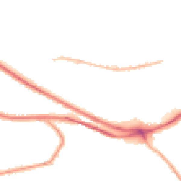 Night-time road noise heatmap for HX1 3SY