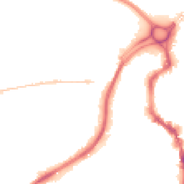 Night-time road noise heatmap for HX1 5DH