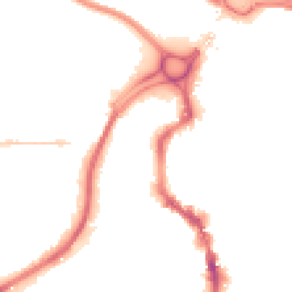 Night-time road noise heatmap for HX1 5DR