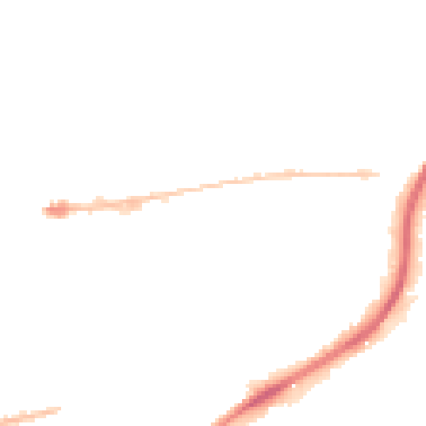 Night-time road noise heatmap for HX1 5JT