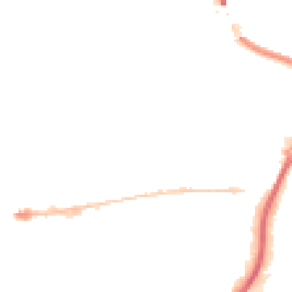 Night-time road noise heatmap for HX1 5QF