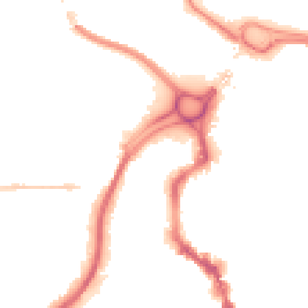 Night-time road noise heatmap for HX1 5SU