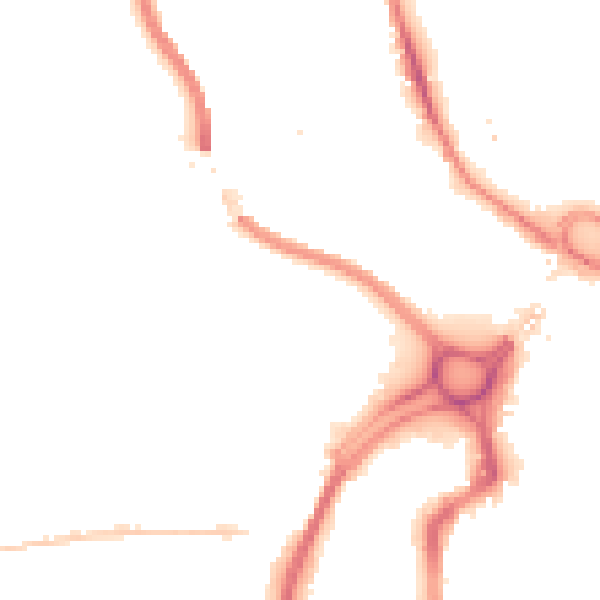 Night-time road noise heatmap for HX1 5TS