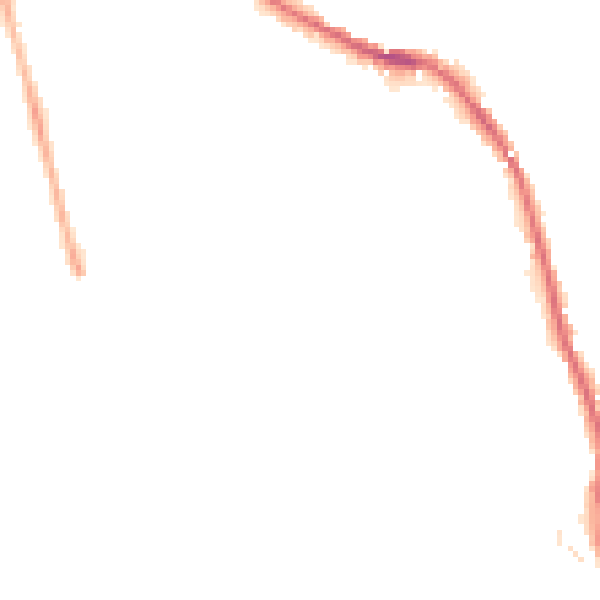 Night-time road noise heatmap for HX3 5RD