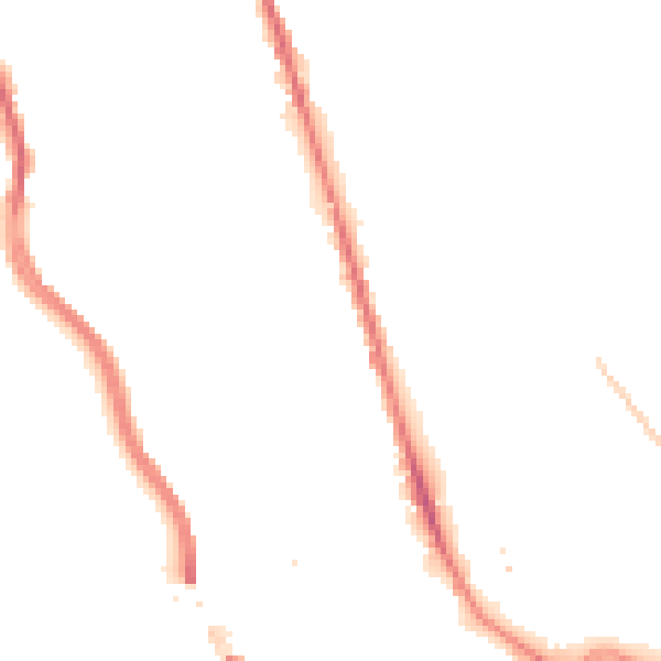 Night-time road noise heatmap for HX3 6LW