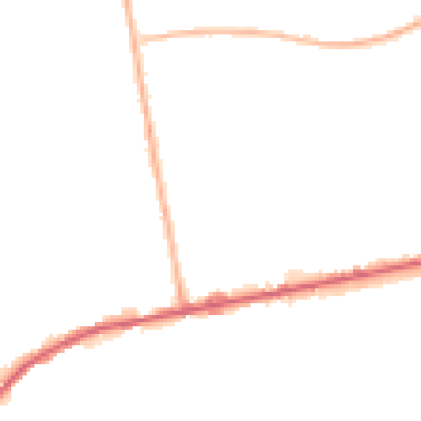 Night-time road noise heatmap for HX3 7QA