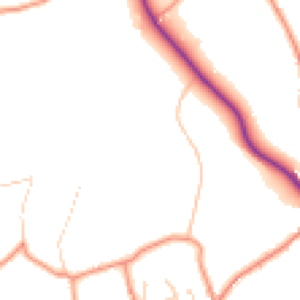 Daytime road noise heatmap for HX3 7TF
