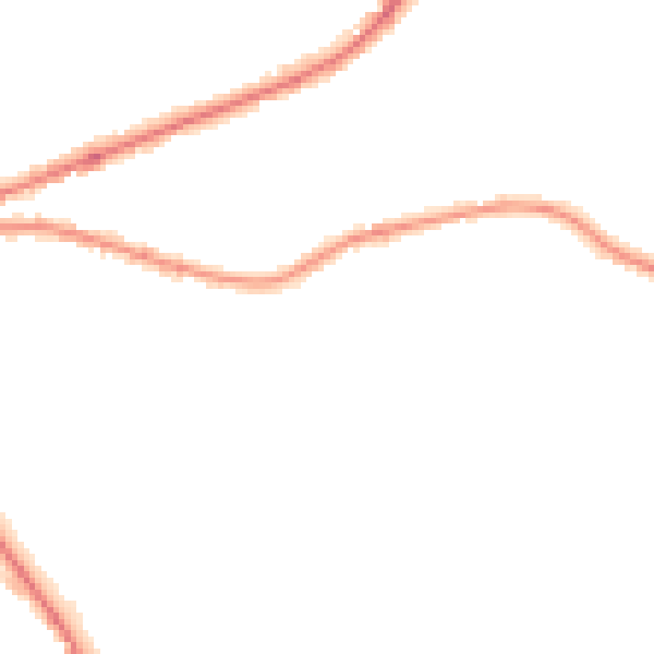 Night-time road noise heatmap for HX3 8AX