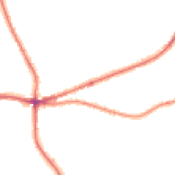 Night-time road noise heatmap for HX3 8PB