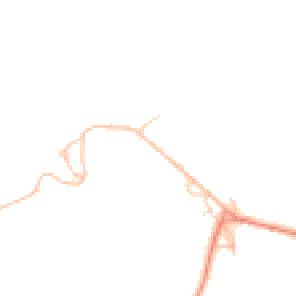 Daytime road noise heatmap for HX3 8QG