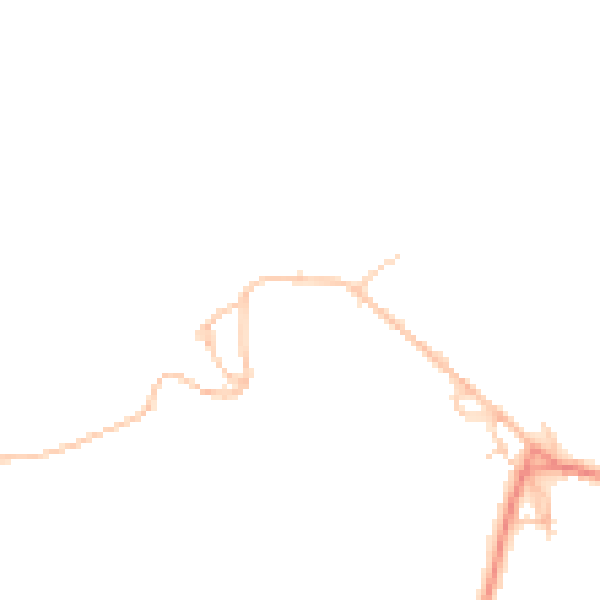 Daytime road noise heatmap for HX3 8QS