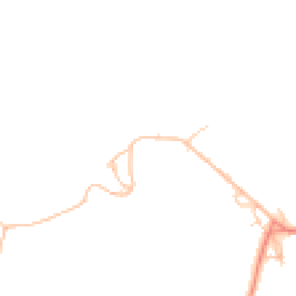 Daytime road noise heatmap for HX3 8QU