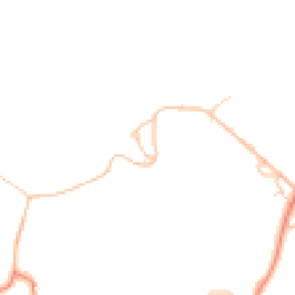 Daytime road noise heatmap for HX3 8RB