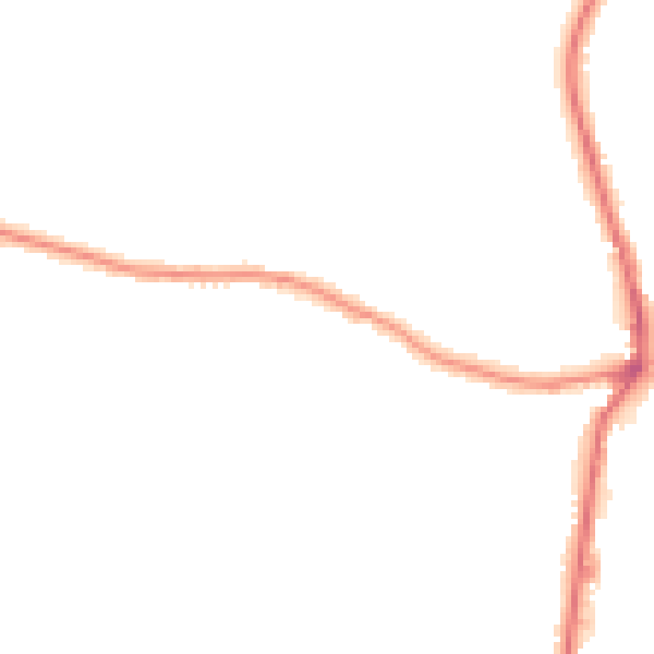 Night-time road noise heatmap for HX3 8TU