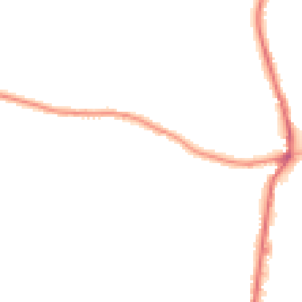 Night-time road noise heatmap for HX3 8UJ