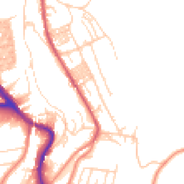 Daytime road noise heatmap for HX3 9DA