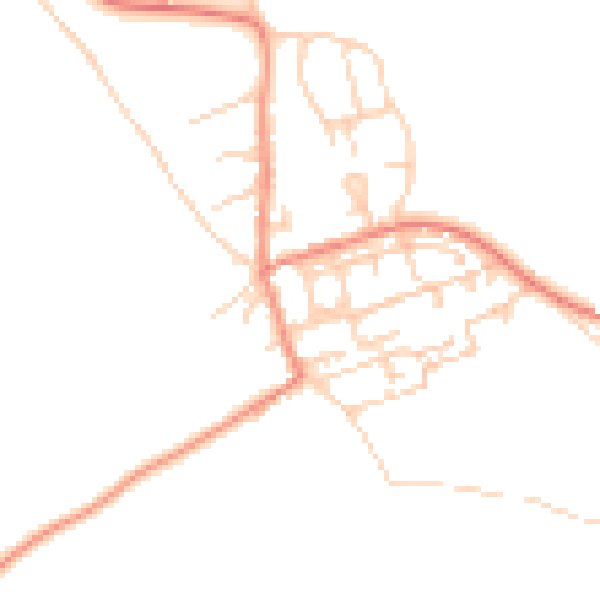 Daytime road noise heatmap for HX3 9RS