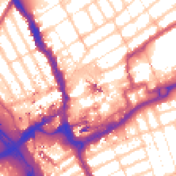Daytime road noise heatmap for IG1 1AS
