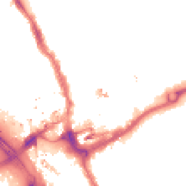 Night-time road noise heatmap for IG1 1AT