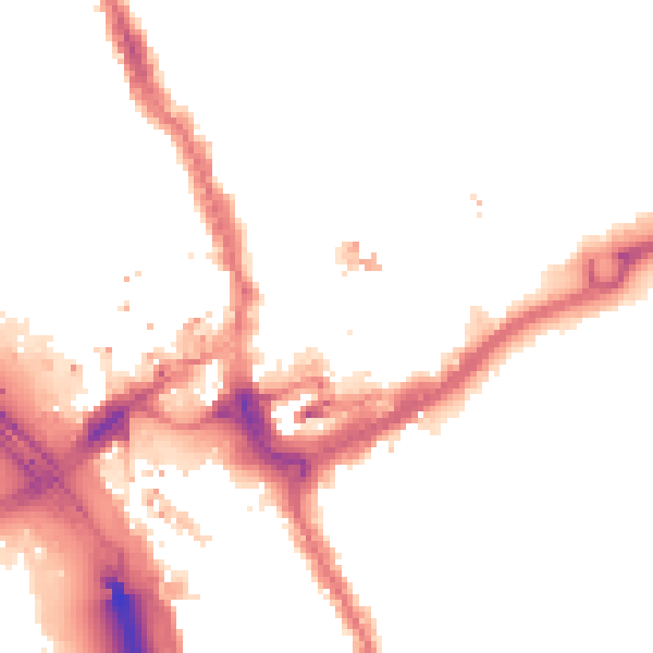 Night-time road noise heatmap for IG1 1DS