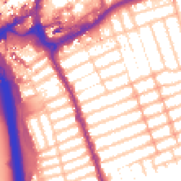 Daytime road noise heatmap for IG1 1ES